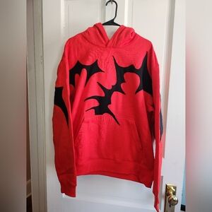 KDNK Red and Black Graphic Hoodie and Joggers Set NWT